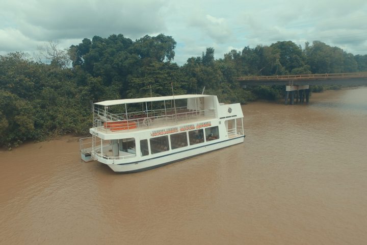 Large boat at jetty