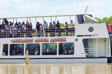 a group of people on a boat